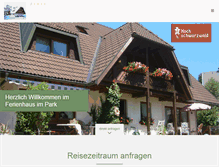 Tablet Screenshot of ferienhaus-im-park.de